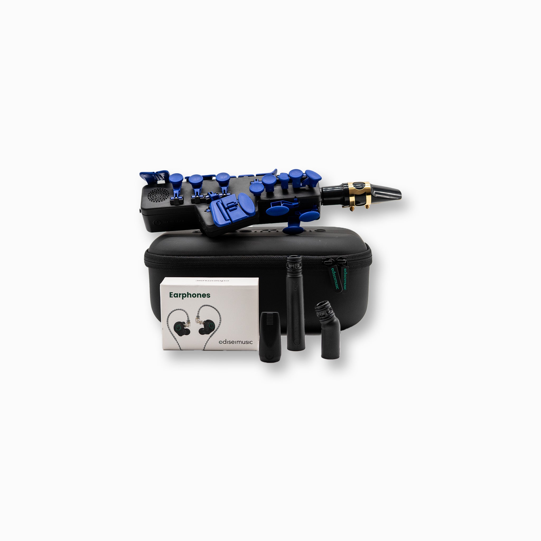 Travel Sax 2 Music Bundle, Accessory Pack + Earphones – Odisei Music