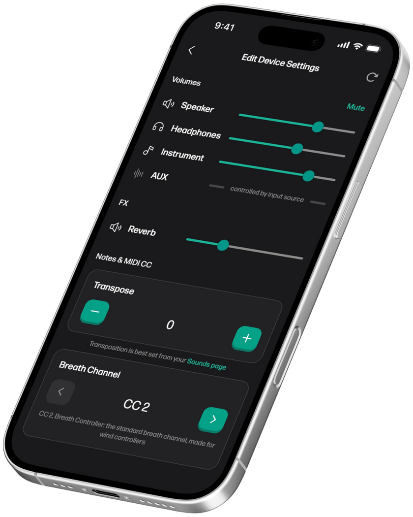 The Edit Device Settings screen in Odisei Play, shown on an iPhone.
