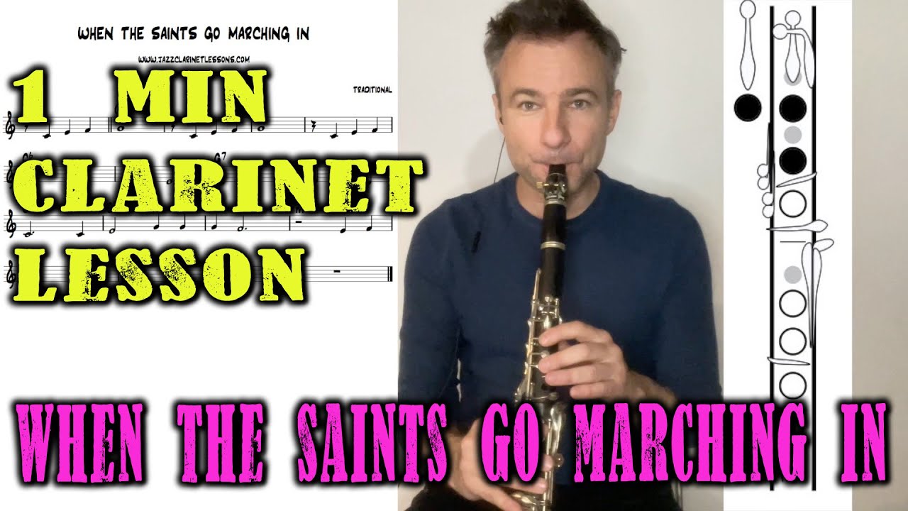 When the Saints Go Marching In: 1 minute free clarinet lesson! (for beginners)