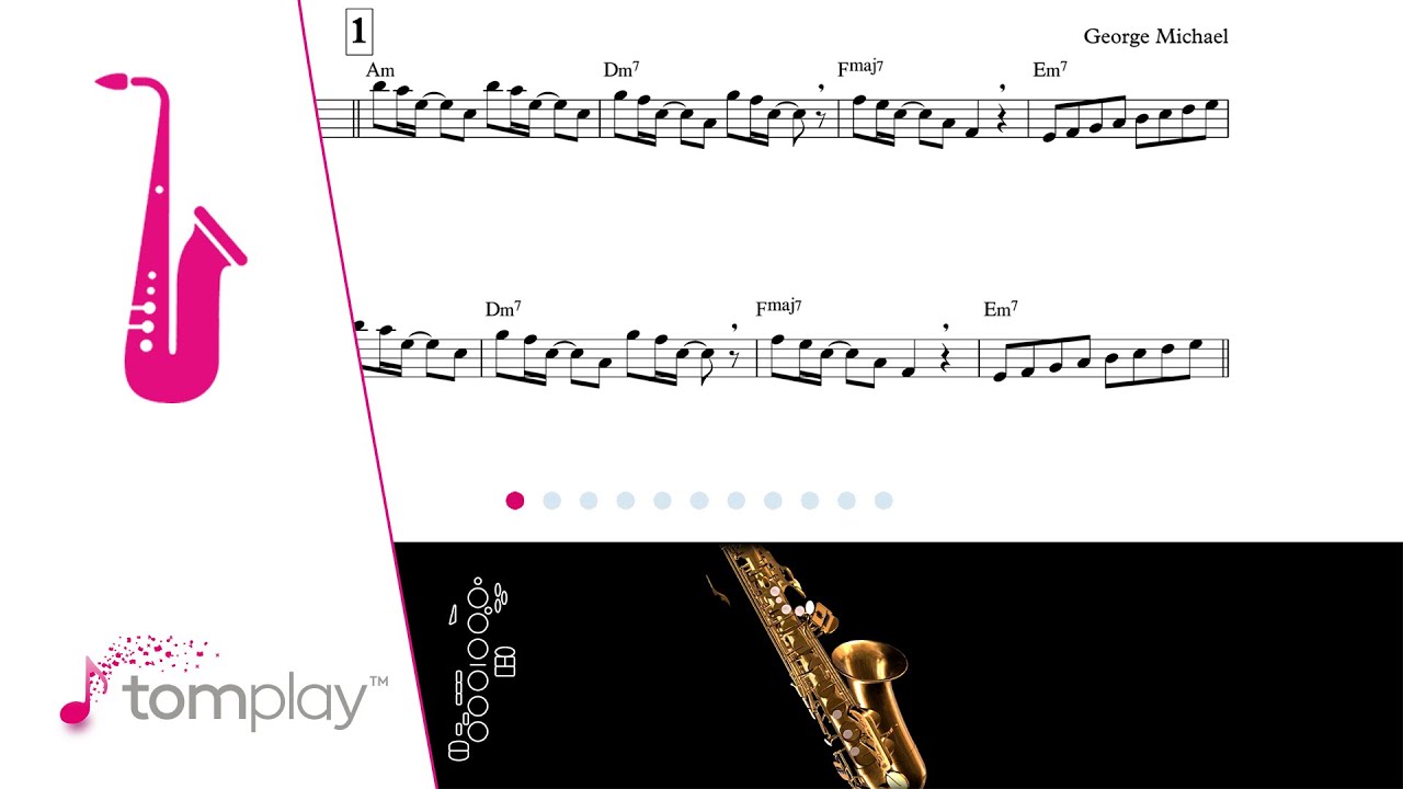 George Michael: Careless Whisper - Alto Saxophone Sheet Music (Easy Level)