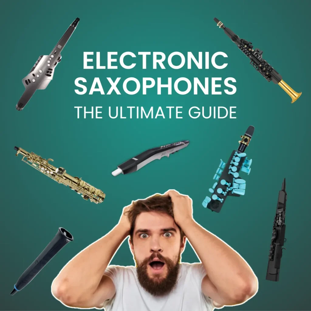 Electronic saxophones the ultimate guide. With all the electronic saxophones available in the market right now and a surprised man.
