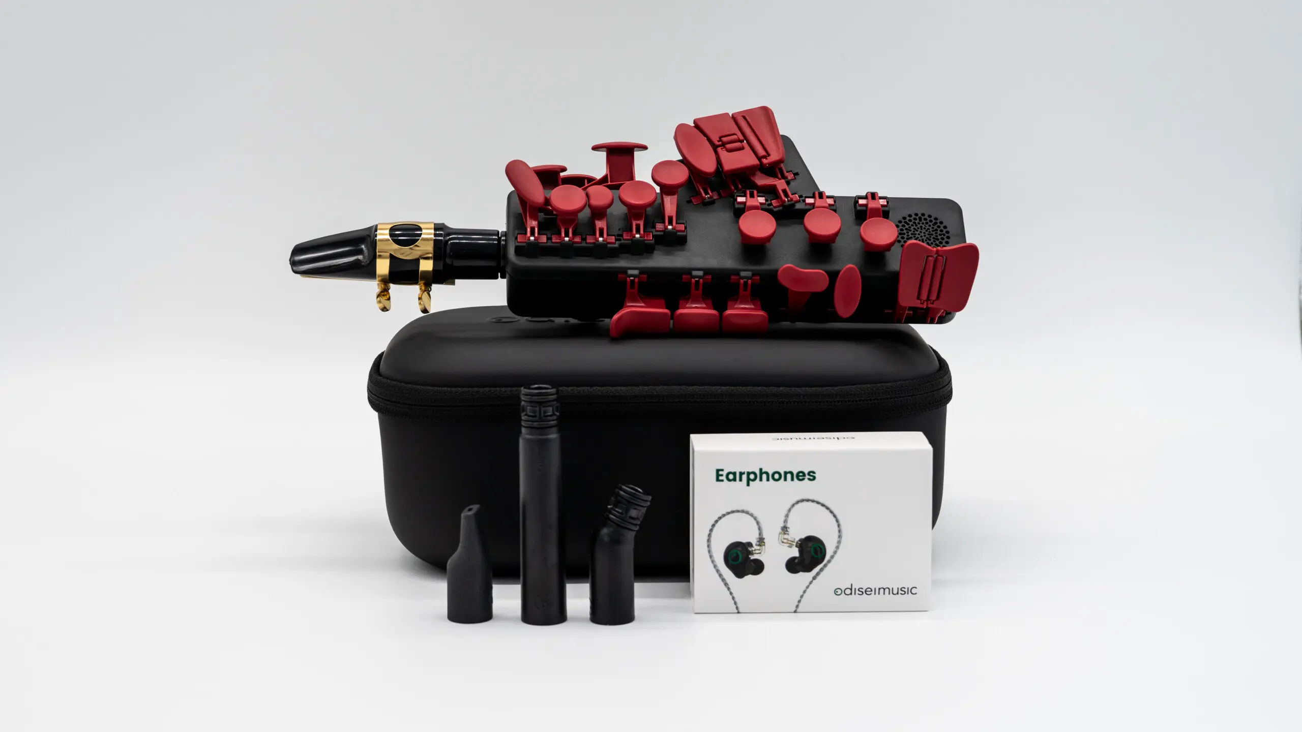 オリジナル！ Promo Sax Remix収録 Travel Sax 2 + Acc. Pack + Kopfhörer (Musik-Bundle) - Odisei Music